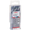 Bosch Accessories 2608577234 HSS PointTeQ (6,6 x 63 x 101 mm) - Set da 10 Pezzi di Punte Elicoidali per Trapano per Metallo, Acciaio, Fusione o Plastica, Grigio (Argento), Ø 6.6 mm