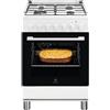 ELECTROLUX LKK620000W CUCINA A GAS 60X60 4 FUOCHI FORNO ELETTRICO CL. A BIANCO