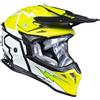 Just1 Casco Moto Cross Just1 J39 Poseidon giallo nero bianco