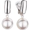 Traveller Orecchini a clip - Pendenti - Perla 12 mm bianco - placcati platino - 113719