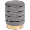 Bizzotto POUF CONTENITORE DARINA D.36 GRIGIO