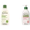 Aveeno Crema Corpo Idratante Bagno Doccia,Daily Moisturising, Profumo Delicato, Pelli da Normali a Secche, 500 ml & Crema Corpo Idratante, Daily Moisturising, Crema Olio