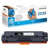 LOSMANN Toner Compatibili con HP 203X CF540X 203A CF540A per Color Laserjet Pro M281fdw M280nw M281cdw M281fdn, M254dw M254dn M254nw (Nero)