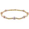 Fichera Preziosi Bracciale Donna in Oro Giallo Bianco e Rosa 18 kt Sfere Diamantate Laser NUOV...