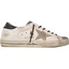 GOLDEN GOOSE scarpe donna sneaker superstar vintage glitter 82383 bianco, verde