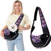 PETCUTE Borsa a Tracolla per Animali Domestici,Mani Libere Traspirante Borsa da Viaggio per Cani con Tasche,Marsupio a Tracolla per Cani di Piccola Taglia con Tracolla Regolabile,per Viaggio,Ciclismo