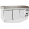 Atosa Banco Pizza Atosa EPF3495-GR - 2 Porte 60x40 - Dim. 151x80x84 cm