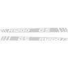 BLACK DOVES GRAPHICS 2 Adesivi riflettenti compatibili con Motorrad R 1200 GS Adventure Paramani (Bianco Grigio)