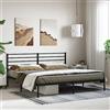 TREISL Struttura Letto in Acciaio 180x200 cm Nero Struttura Letto in Metallo Base Letto Giroletto Matrimoniali Comodo Giroletto Mobili Camera Da Letto Letto Matrimoniale Moderno