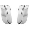 Traveller® Orecchini a clip - oro placcato 22 carati, bicolor o rodiato - opaco/Lucido e base metal, colore: argento, cod. 155101