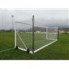 Porta calcio SINGOLA certificata UNI-EN 748 MOBILE con pali e ruote