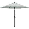 MASTERCANOPY Ombrello da patio per tavolo da mercato all'aperto -8 costole (9 m, grigio chiaro)
