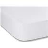 Bianca Plain Dyed White Lenzuolo 150x200 100% cotone percale