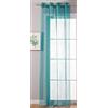 Gardinenbox Tenda trasparente con occhielli Uni, 175 x 140 cm (altezza x larghezza), colore turchese, per soggiorno, soggiorno, 20332-cn