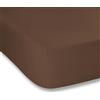 Bianca Plain Dyed Deep Taupe Lenzuolo sotto 150x200 100% cotone percale