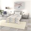 Italian Bed Linen Trapuntino Estivo Linea BASIC Made in Italy Copriletto Stampato in Morbida Microfibra - Trapunta Primavera Estate Mezza Stagione - Hippy, Singolo 160x240cm