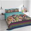 Italian Bed Linen KI-OSA Set Lenzuola Microfibra 657 Letto Matrimoniale
