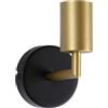 Paulmann 71137 Applique Ravi IP44 E27 max. 60W nero opaco, dorato lampada da parete senza lampadina