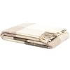 LANEROSSI - Plaid Check, 100% Lana Vergine, 130x170 cm, Beige