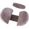 MINGPINHUIUS Cuscino per Gravidanza, Cuscino gravidanza per Dormire a Forma di U Cuscino per Pancia, Fianchi,Gambe,La Schiena, Cuscino premaman, Rimovibili Lavabili (grigio scuro)
