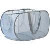 KIAYOO Porta Panni Sporchi,Portabiancheria Sporca Salvaspazio 2 Scomparti,Laundry Basket,Cesto Panni Sporchi Salvaspazio Per Bagno, Camera Da Letto, Lavanderia, Hotel e Viaggi,Grigio
