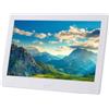 YUNHEST Cornice for foto digitali LED ad alta definizione da 10,1 pollici, album fotografico elettronico LCD, macchina pubblicitaria aziendale, multifunzione (Color : White)