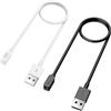 TiMOVO 2PZ Caricatore Compatibile con Redmi Watch 5/4/Xiaomi Smart Band 9/9 pro/8/8 PRO/Active, Cavo di Ricarica USB Magnetico da 3,3 Piedi, Sostituzione del Cavo di Ricarica,Bianco/Nero