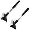 JNNJ 2 in 1 Tergicristallo Pulitore Per Finestre Raschietto Vetro Finestre Kit, Tergipavimento Telescopico Tergicristallo Detergente Per Vetri Lavavetri, Kit di Pulizia per Finestre Perfetto