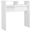 vidaXL Tavolino Consolle Bianco Lucido 78x30x80 cm Legno Multistrato