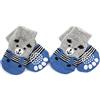 Mipcase Calzini per Cani Taglia M per Cuccioli E Cani Senza Calzini con Stampe Animalier per Climi Freddi Facili da Trasportare Mantengono Le Zampe Pulite