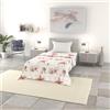 Italian Bed Linen Trapuntino Estivo Linea BASIC Made in Italy Copriletto Stampato in Morbida Microfibra - Trapunta Primavera Estate Mezza Stagione - Starfish, Singolo 160x240cm