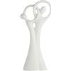 DRW Figura Coppia Innamorato ceramica bianca 14,5x31x8 cm