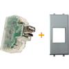 Fanton caricatore caricatutto USB A+C compatibile Ave Allumia metallizzata - 82893