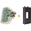 Fanton caricatore caricatutto USB A+C compatibile AVE Tekla 44 Nero - 82893