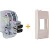 Fanton caricatore doppia presa USB AA 5V 2,4A Compatibile ABB Chiara Bianco