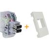 Fanton caricatore doppia presa USB AA 5V 2,4A Compatibile Frutti Matixgo Bianco - 82892