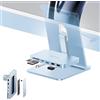 PULWTOP iMac Accessori per iMac 24 2021/2023/2024, Hub USB C per iMac M1/M3/M4 & Studio Display 27, iMac USB HUB con USB A/C 10 Gbit/s, SD/TF, M.2 SSD Case (SSD non incluso), iMac adattatore Blu