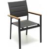SALMAR Poltrona Alluminio Modello Hills Antracite - Comfort e Stile per Outdoor