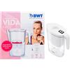 BWT Vida Caraffa Filtrante Acqua del Rubinetto 2,6 Litri con Filtro al Magnesio