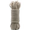 Jukway Corda in Cotone Naturale 6mm, Corda Intrecciata Rotonda 10m/32piedi con Anima, Morbida Legare Cavo Versatile per Cucire, Impacchettare, Decorazioni DIY, Artigianali - Bianco Grezzo (10M)