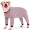 Axcimond Body per cani con gambe per cani di taglia grande e media taglia, op Body per cani castrazione, cagnolino dopo op, con chiusura lampo, per cani intero corpo, protezione contro le perdite per