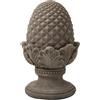 Glitzhome Statua da giardino di carciofo, MGO, grigio cemento, altezza 41,9 cm