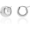 Unoaerre Orecchini Unoaerre 6410 cerchietti in argento rodiato bianco