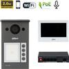 Dahua Kit videocitofonico IP - Wi-Fi Posto esterno VTO3311Q-WP + Switch PFS3006-4ET-36 + Monitor 7" VTH2621GW-WP