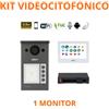 Dahua Kit videocitofonico IP Wi-Fi Posto esterno VTO3311Q-WP + Switch + Monitor 7" VTH5321GW-W Android