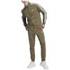 Adidas Basic 3 Stripes Fleece Tracksuit Verde XL / Regular Uomo