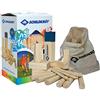 Schildkröt Kubb Gioco dei Vichinghi in Legno di Produzione Biologica, Multicolore
