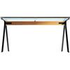 Driade Frate Tavolo L 130 trasparente, nero, faggio naturale