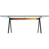 Driade Frate Tavolo L 210 trasparente, nero, faggio naturale