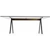 Driade Frate Tavolo L 225 trasparente, nero, rovere ebanizzato